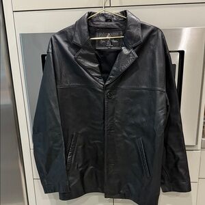 Men's Black Leather Jacket